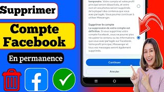 Comment supprimer définitivement un compte Facebook  Supprimer le compte Facebook2024 [upl. by Amy]