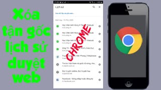 Xóa triệt để lịch sử duyệt web trên Chrome [upl. by Asusej]