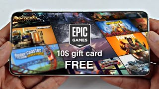 Free Epic games gift card  گیفت کارت ده دلاری رایگانآموزش نحوه دریافت [upl. by Fanchet]