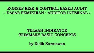 Basic of Risk and Control Based Audit [upl. by Kreindler]