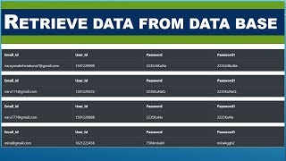 How to retrieve data from Oracle database using jsp [upl. by Earl]