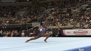 Simone Biles  Floor Exercise  2023 Xfinity US Championships  Senior Women Day 1 [upl. by Wehtam]