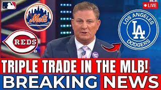 URGENT DODGERS MAKING A THREETEAM TRADE IN THE MLB METS AND REDS CONFIRMED Los Angeles Dodgers [upl. by Nonnahs]