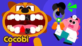 Rotten Teeth He Needs Dental Implant Surgery  Cocobi Dentist Cartoon for Kids [upl. by Gillmore222]