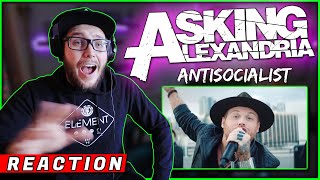 My FIRST TIME HEARING  ASKING ALEXANDRIA  quotAntisocialistquot REACTION REVIEW [upl. by Teador]