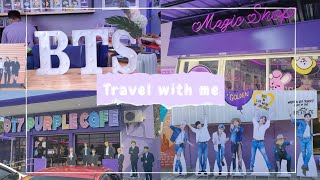 A Visit to BTSthemed cafe in Pampanga OT7 Purple Cafe 💜 [upl. by Dulcle]