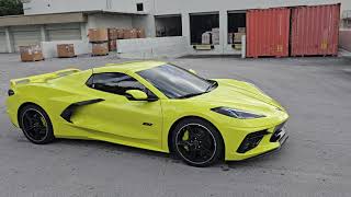 2023 Chevrolet Corvette convertible 3LTZ51 in accelerate yellow pre shipping [upl. by Austreng]