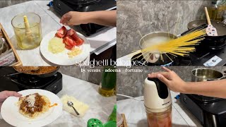 spaghetti bolognese recipe 🍝✨  step by step [upl. by Emmey]