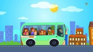 Wheels on the Bus Rhyme For Kids [upl. by Alda]