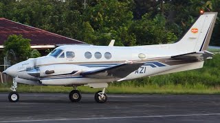 LANDING Beechcraft C90B King Air [upl. by Kinnard]