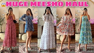 Trendy MEESHO Dresses Haul💕Starting at Rs248  Try On Haul  Rupal Yadav meesho [upl. by Aidin290]