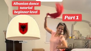 Teaching Albanian dance valle beginner level dance part 1 dancewithelvana [upl. by Enrobialc]