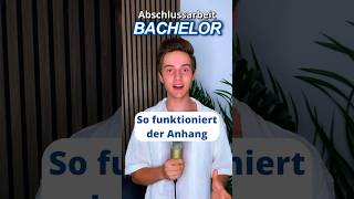 Der Anhang deiner Bachelorthesis studium student bachelorarbeit [upl. by Aicertal]