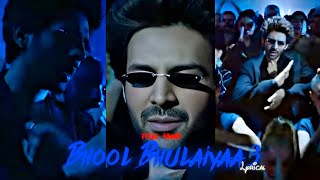 Bhool Bhulaiyaa 3 Title Track Lyrical  Kartik Aryan  Diljit Pitbull  Bhool Bhulaiyaa Lyrics 💕 [upl. by Asiel836]