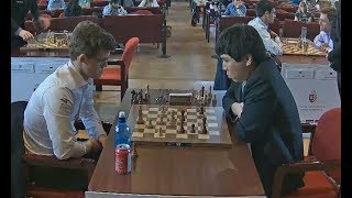 Absolutely Fantastic Wesley So On Fire Wins His 2nd Ever Win To Carlsen Rd3 Belgium 2017 [upl. by Rayner]