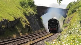 SR 34067 Tangmere plays catch up with The Cumbrian Mountain Express 220624 [upl. by Hartnett]