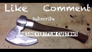 DIY build Making a custom bearded axe without a forge [upl. by Polish635]