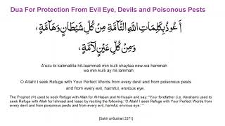 Dua For Protection From Evil Eye Devils and Poisonous Pests [upl. by Mirella]