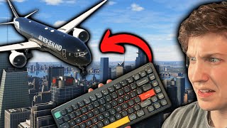 Can You Play Microsoft Flight Sim on KEYBOARD [upl. by Llertnad]