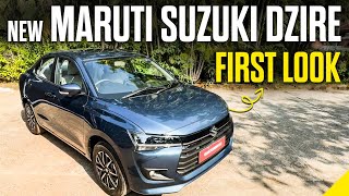 Maruti Suzuki Dzire New Model 2024 First Look Walkaround  First in segment sunroof  Times Drive [upl. by Eirok]