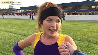 Interview Samatha Saenz Concord 2017 MHSAA XC Finals Division 4 Girls Champion [upl. by Claudian]