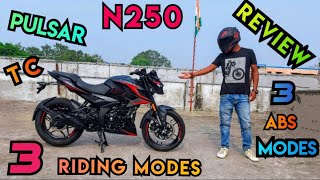 2025 Bajaj Pulsar N250 Review  Onroad Price 3 Riding Modes 3 ABS Modes Traction Control Power [upl. by Ailemaj]