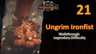 21 Ungrim Ironfist  Battle of The High Place vs Greenskins Crooked Moon  Legendary  No Comment [upl. by Alilahk]