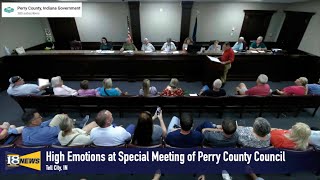 High Emotions at Special Meeting of Perry County Council Tuesday Night  18 WJTS News Shorts [upl. by Yraunaj908]