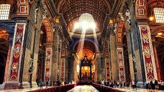 ВАТИКАН Базилика Святого Петра в Ватикане VATICAN ROME ITALY [upl. by Aekal529]