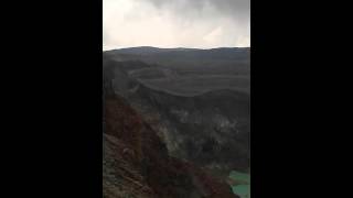 Cráter del Volcán Ilamatepec o Santa Ana El Salvador impresionante VolcandeSantaAna ElSalvador [upl. by Enelrats]