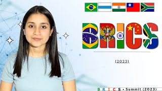 What is BRICS in Hindi  BRICS kya hai  BRICS Summit 2023 [upl. by Reginnej]