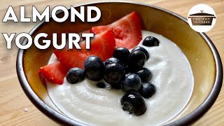 Vegan Almond Yogurt Recipe  How to Make Vegan Yogurt at Home [upl. by Adneral84]