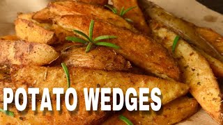 Potato Wedges Recipe  How to Make Baked Potato Wedges [upl. by Hartman]