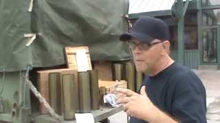 105mm Howitzer Shells M1A1 Tank Shell Sams Garage Sale Military Surplus LLC [upl. by Fleeman]