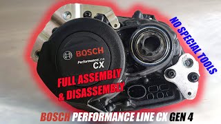 BOSCH PERFORMANCE LINE CX EBIKE ENGINE FULL ASSEMBLY amp DISASSEMBLY [upl. by Akimat203]