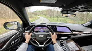 2023 Cadillac Escalade Premium Luxury Platinum  POV Walkaround and Test Drive ASMR [upl. by Brittaney976]