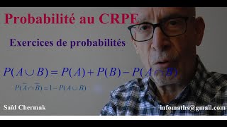 CRPE EXERCICES SUR LES PROBABILITÉS [upl. by Gloriane]