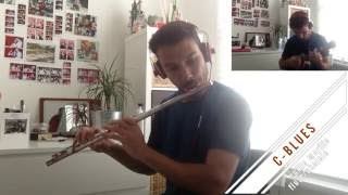 Altered Scale in C BLUES  fluteUkulele melodic minor modes [upl. by Chrisman]