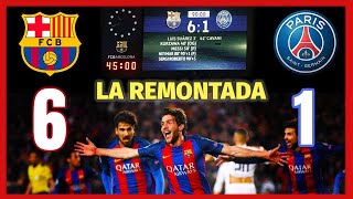 LA REMONTADA DEL SIGLO BARCA 6 PSG 1🔴🔵😲 [upl. by Lamprey]