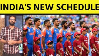 FROM BANGLADESH TILL CHAMPIONS TROPHY BIG CHANGES IN INDIAS CRICKET SCHEDULE UPDATED FIXTURES [upl. by Leidgam]