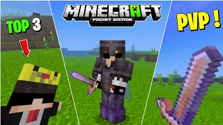 Top 3 Best PVP Texture Pack For Minecraft PE  YouTubers Texture Pack MCPE [upl. by Godspeed]