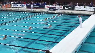 Daniel Li breaks CIF SS 100 Breast record [upl. by Netsreik]