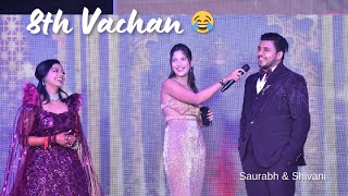 8th Vachan for Every Couple😂😂❤  Shaadi ke Naye Vachan🤩  Indian Wedding  Anchor Priyal Pathak [upl. by Ettenim]