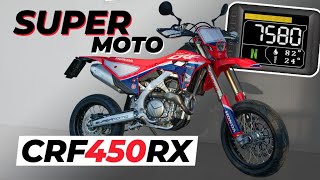 Honda CRF450RX RedMoto 2022  Drehzahlmesser und Öltemperatur  CUMPAN [upl. by Ealasaid]