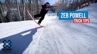 ZEB POWELL Wendy’s Snowboard Knuckle Huck Trick Tip  X Games Aspen 2022 [upl. by Polloch]