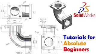 SolidWorks Tutorial for Absolute Beginners  How to use swept BossBase in SolidWorks [upl. by Carlin]