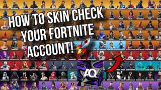 How to skin check your fortnite account [upl. by Annoynek471]