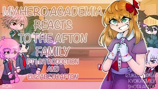 mha react to Afton Family  15  NO SHIPS ⚠️ IN DESC  FW  izuku shota afton kyoka emily au [upl. by Annie293]