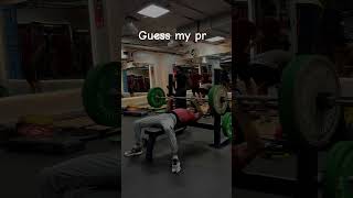 Guess my bench press PR  benchpress record benchpress power lifting views like share era [upl. by Alfonzo]