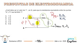 FISICA ADMISIÓN CAYETANO HEREDIA  UPCH  PRE CAYETANO [upl. by Quintina]